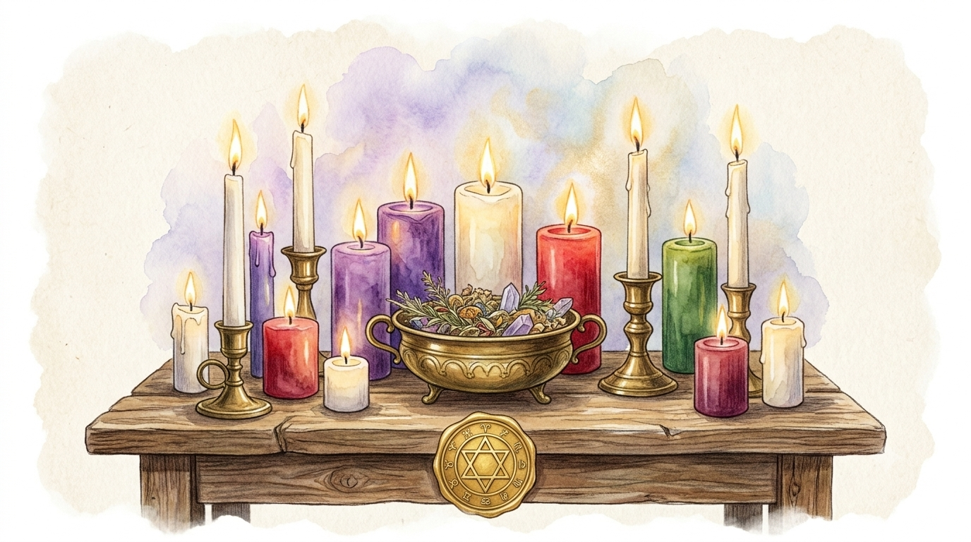 Les secrets des bougies rituelles, utilisations et significations