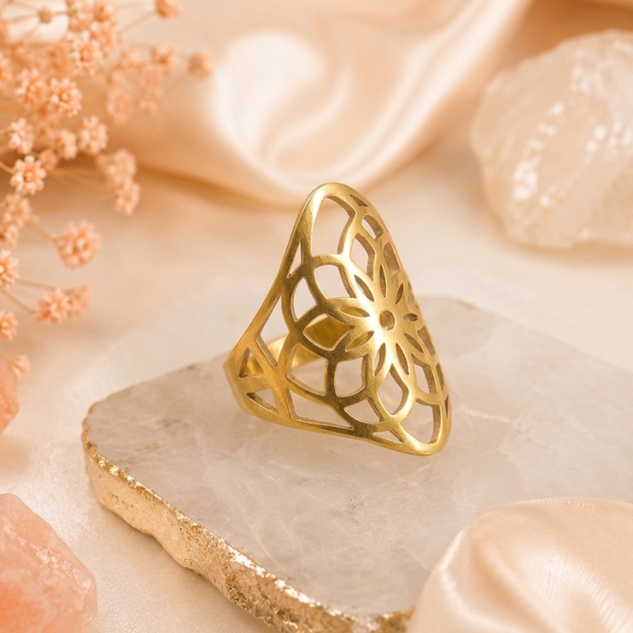 bague-fleur-de-lotus-acier-inoxydable-or-boutique-le-temple-d-heydines