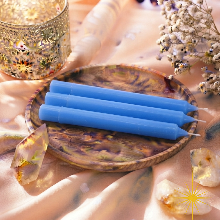 bougie-de-rituel-bleu-clair-teintee-masse-boutique-esoterique-le-temple-d-heydines