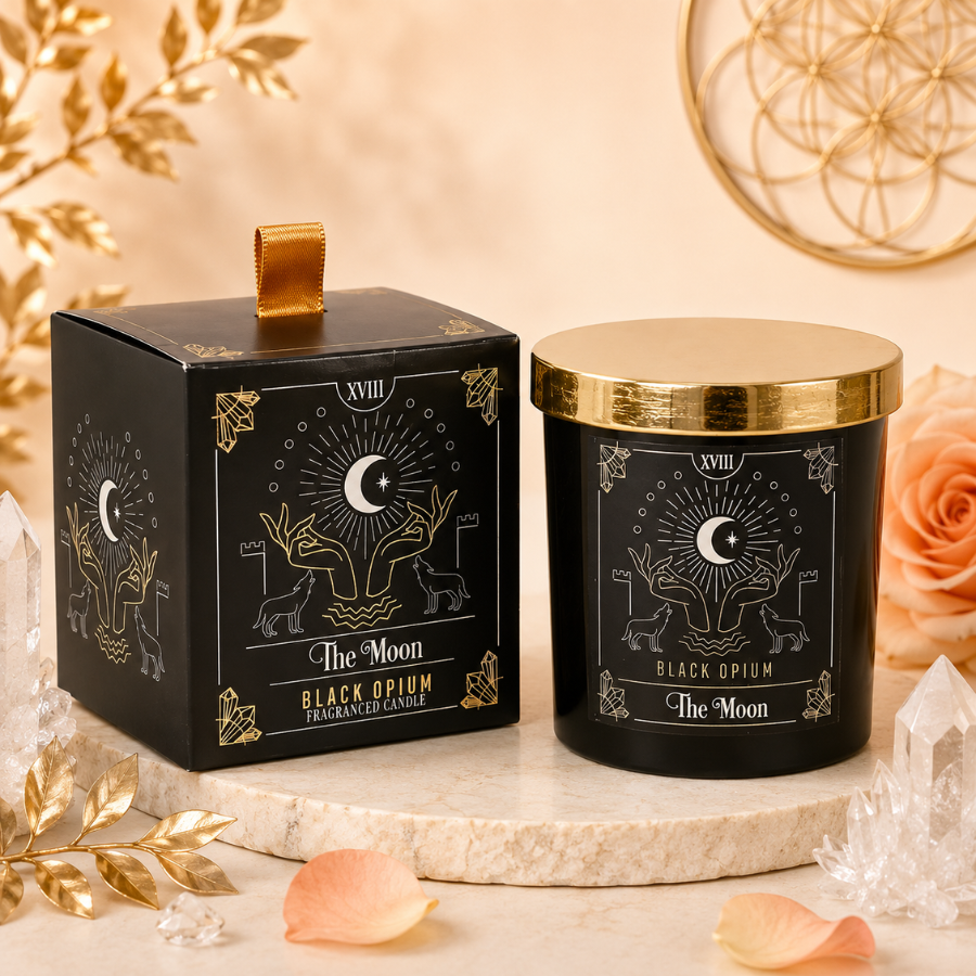 bougie-carte-de-tarot-the-moon-la-lune-opium-noir-boutique-esoterique-en-ligne-le-temple-d-heydines