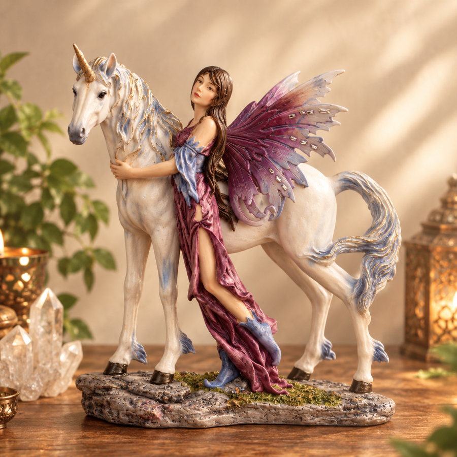 statue-fee-licorne-boutique-esoterique-en-ligne-le-temple-d-heydines