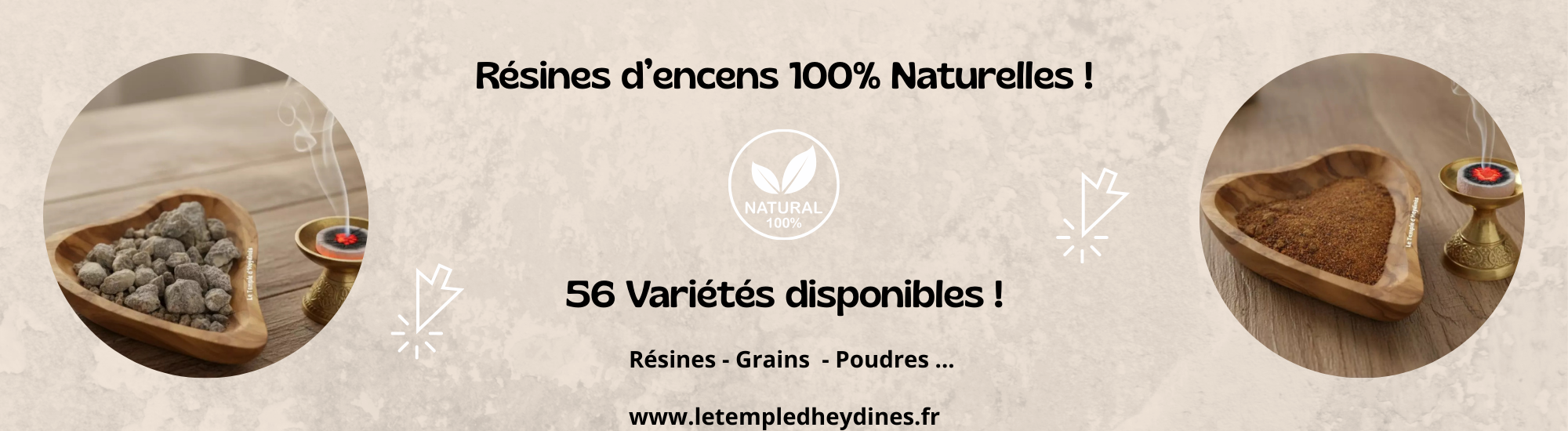 Résines d'encens naturelles - Le Temple d'Heydinès