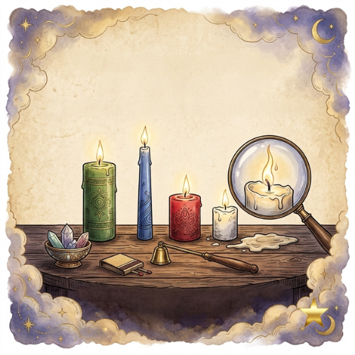 observation flamme et cire de la bougie rituelle le temple d heydines