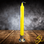 cierge-jaune-bougie-teintee-dans-la-masse-boutique-esoterique-le-temple-d-heydines
