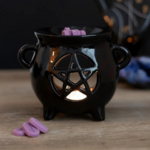 bruleur-a-huile-chaudron-pentacle-ceramique-noir-boutique-esoterique-le-temple-d-heydines