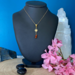 collier-cornaline-acier-inoxydable-boutique-esoterique-le-temple-d-heydines