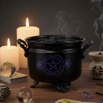 brule-encens-chaudron-en-metal-pentacle-bleu-boutique-esoterique-en-ligne-le-temple-d-heydines