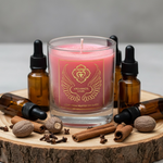 bougie-parfumee-aux-huiles-essentielles-cassia-clou-de-girofle-muscade-chakra-racine-archange-uriel-1er-chakra-boutique-esoterique-en-ligne-le-temple-d-heydines