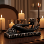 bougeoir-mudra-main-lotus-noir-et-argent-boutique-esoterique-en-ligne-le-temple-d-heydines