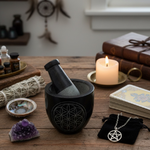 mortier-et-pilon-en-pierre-de-saponite-noir-fleur-de-vie-boutique-esoterique-en-ligne-le-temple-d-heydines