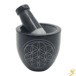 mortier-et-pilon-fleur-de-vie-en-saponite-noir-boutique-esoterique-le-temple-d-heydines