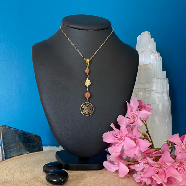 Collier Femme - Plaqué OR - Pendentif Perle - Longueur 46 Cm - Oxyde De