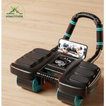 Appareil de gainage Altitude+ VISALTITUDE avec support smartphone et 6 roues - Équipement performance randonnée