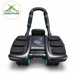 Appareil de gainage Altitude+ VISALTITUDE sur fond blanc - Équipement premium 6 roues pour renforcement musculaire