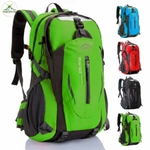 Sac à dos de randonnée Altitude+ 40L VISALTITUDE, modèle imperméable disponible en vert, bleu, rouge et noir avec sangles de fixation