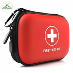 Trousse de secours Altitude+ Visaltitude rouge en EVA avec logo en haut à gauche et croix blanche.