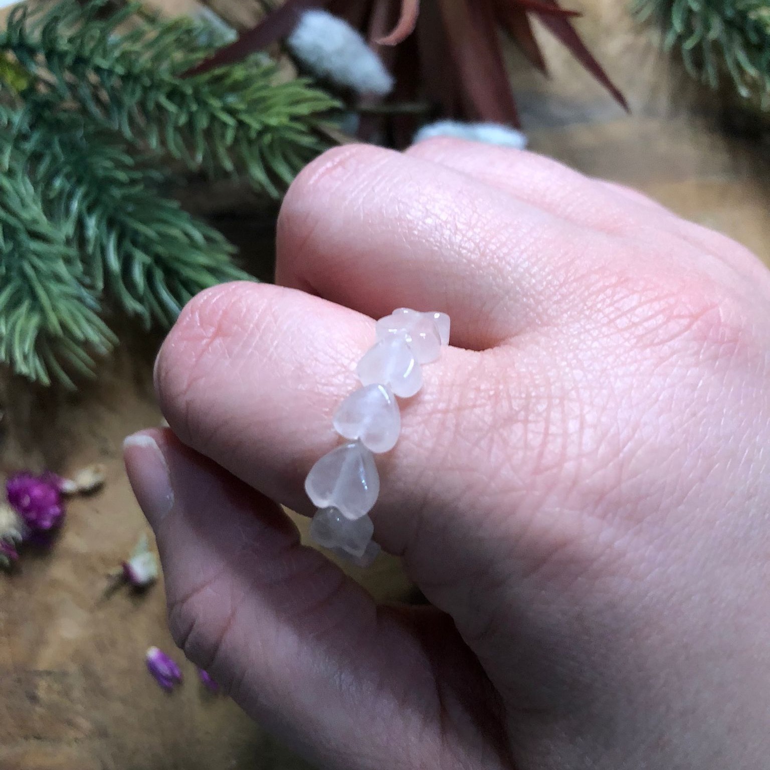 Bague - Amour - Quartz rose