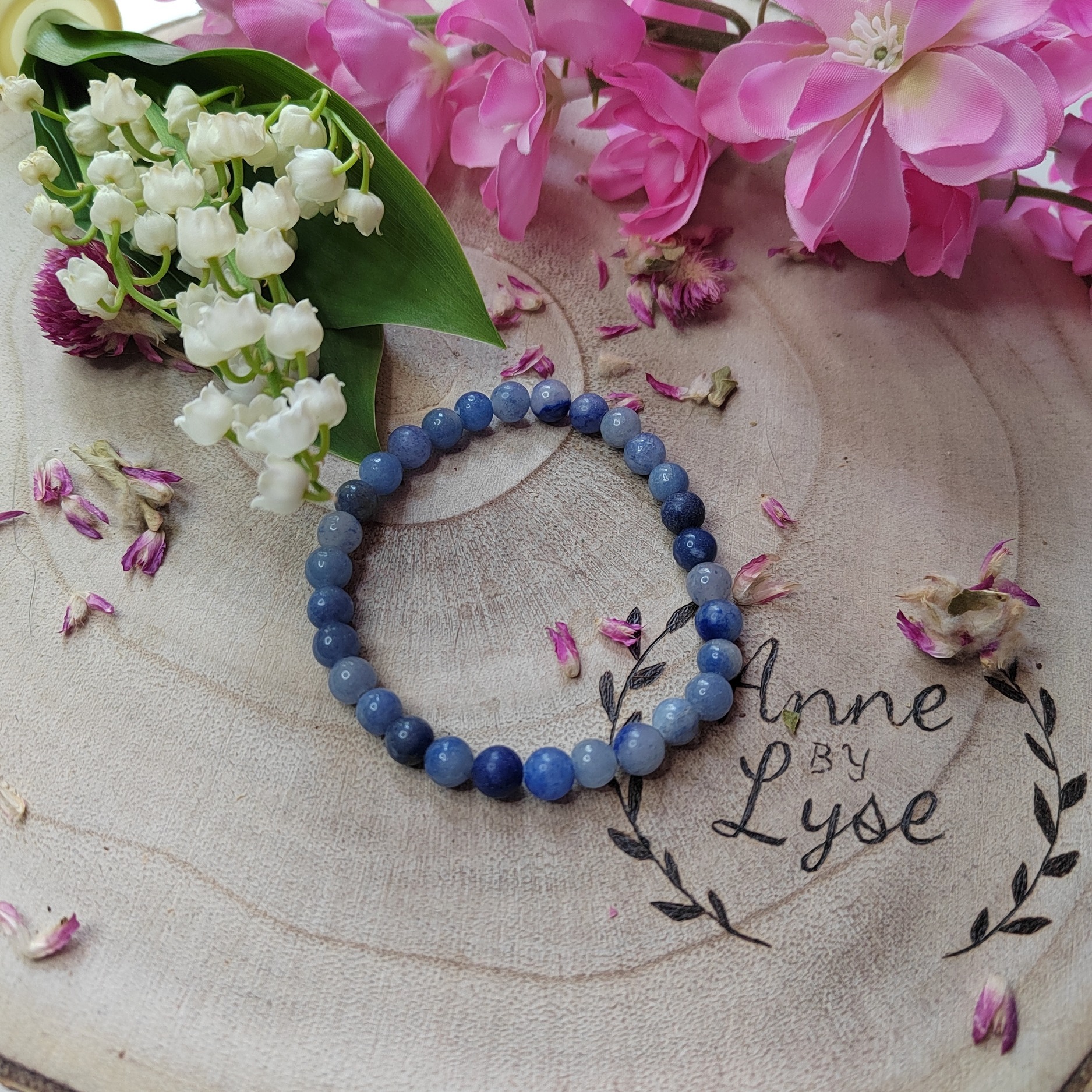 Bracelet Uni - Aventurine bleue - Apaisement