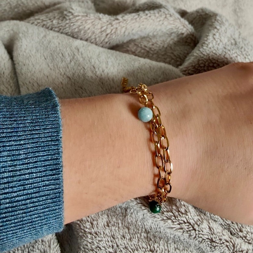 Double bracelet chaîne