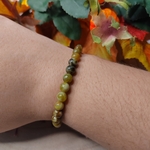 Bracelet agate dragon vert 6mm