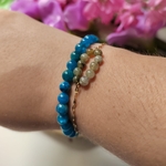 Bracelet apatite 6mm