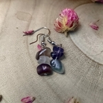 Boucles fluorite chip