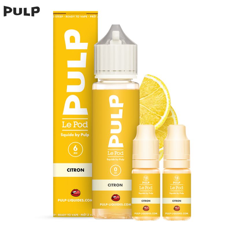 Pack Citron 60ml - Le Pod Liquide by Pulp