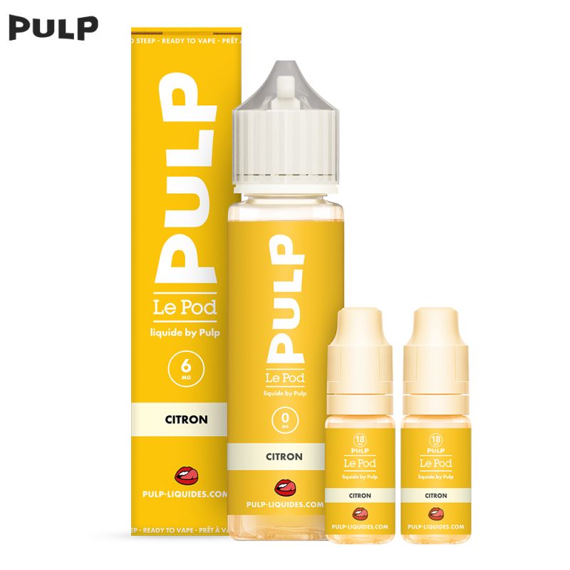 Pack Citron 60ml - Le Pod Liquide by Pulp