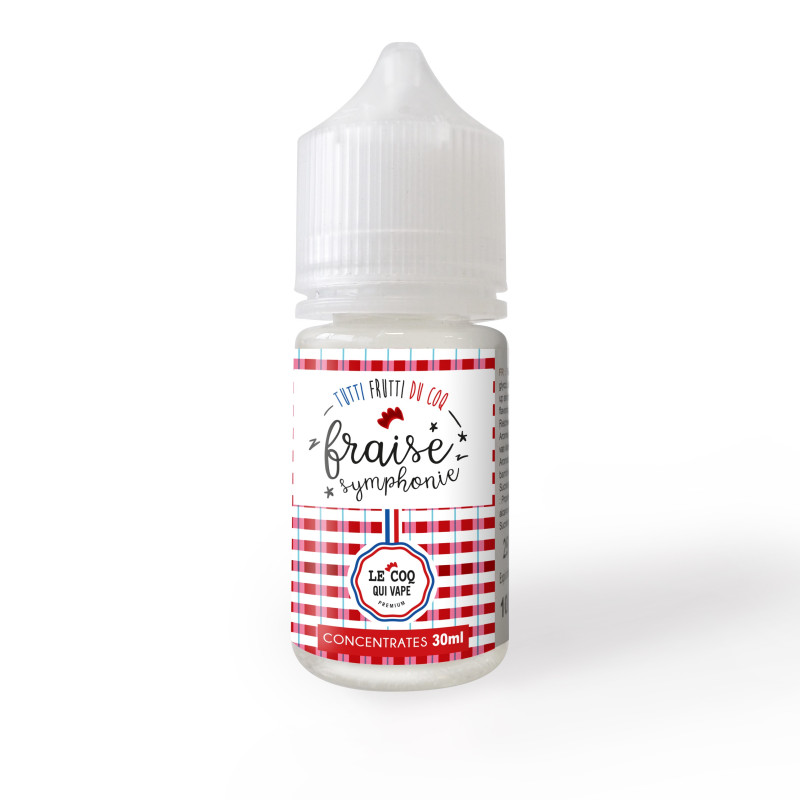 Concentré Fraise Symphonie 30ml - Tutti frutti du Coq