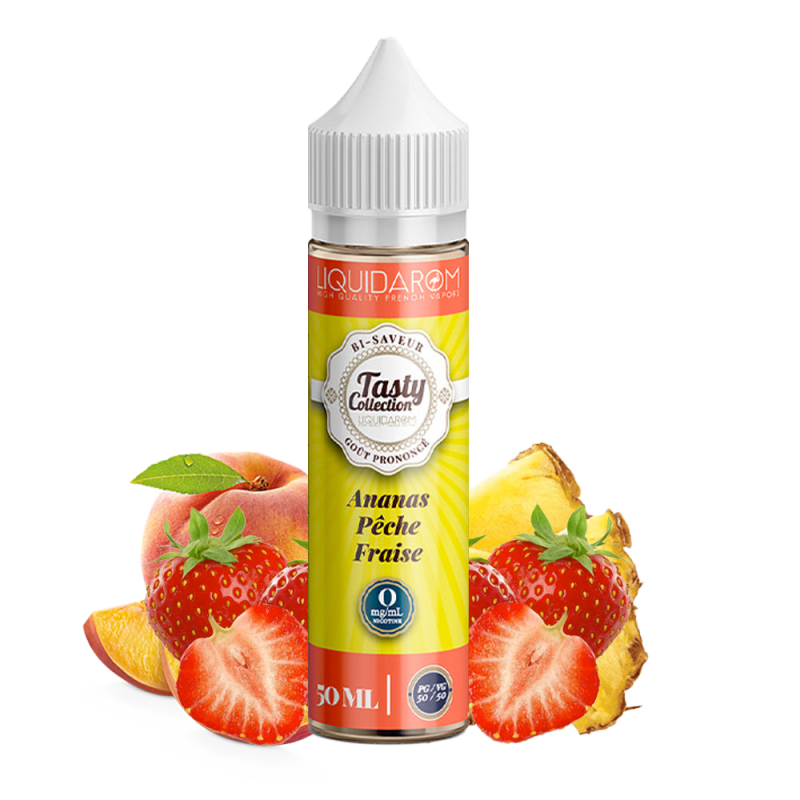 ananas-peche-fraise-50ml-tasty-by-liquidarom