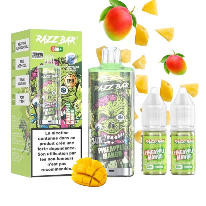 Puff Razz Bar 30K 2X10ml - Razz Bar