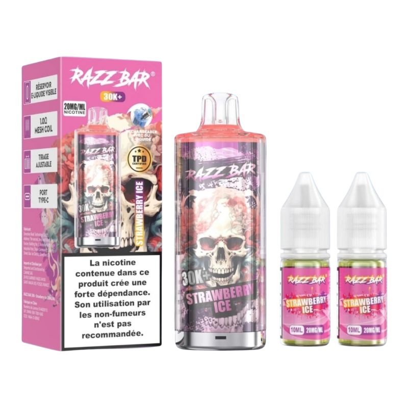 Puff Razz Bar 30K 2X10ml - Razz Bar
