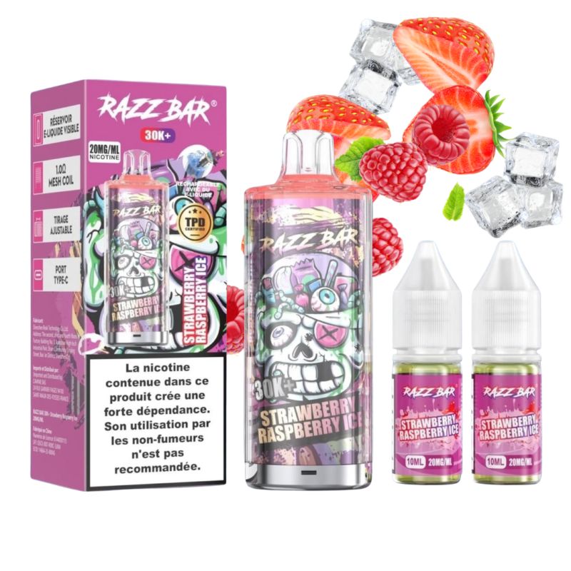 Puff Razz Bar 30K 2X10ml - Razz Bar