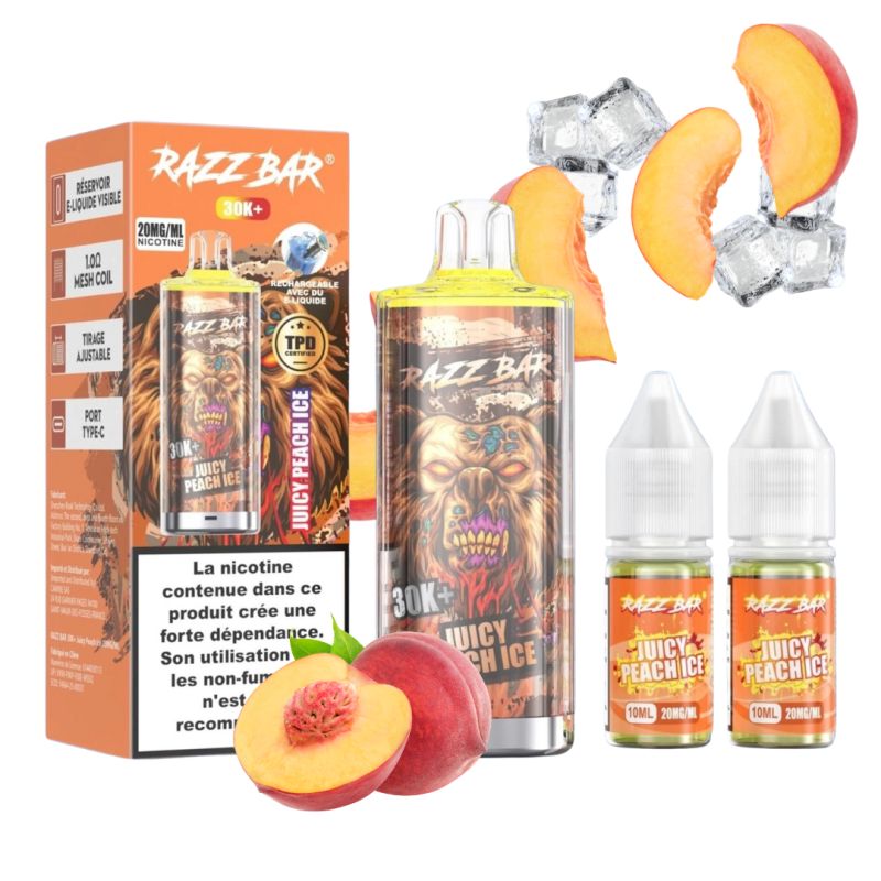 Puff Razz Bar 30K 2X10ml - Razz Bar