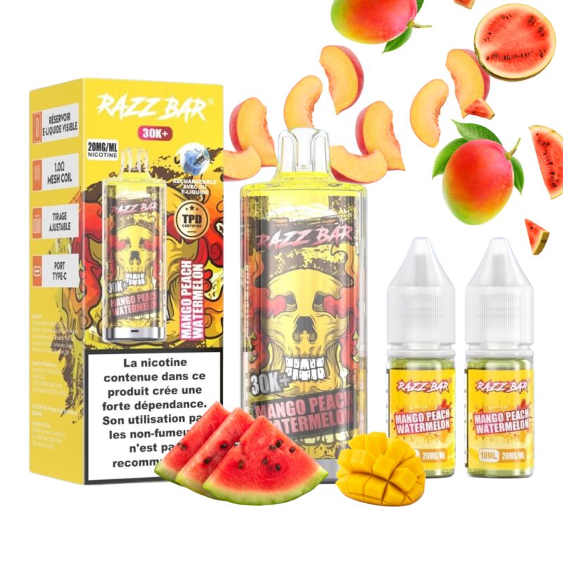 Puff Razz Bar 30K 2X10ml - Razz Bar