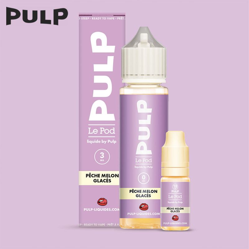 Pack Pêche Melon Glacés 60ml - Le Pod Liquide by Pulp