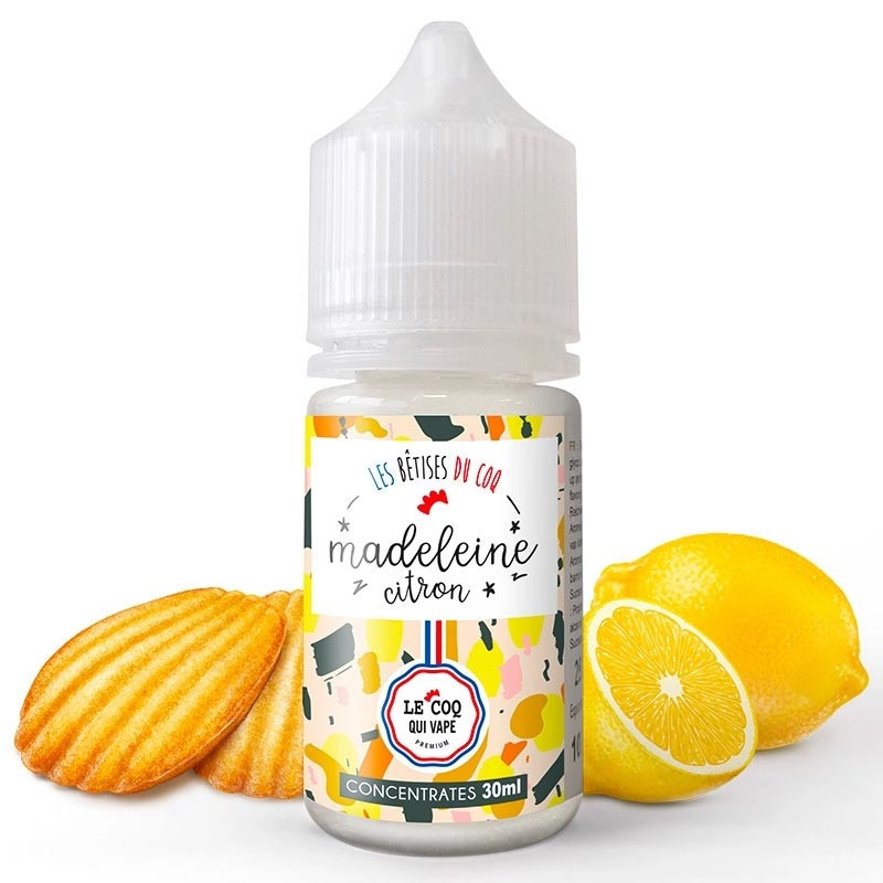 Concentré Madeleine Citron 30ml - Les Bêtises du Coq