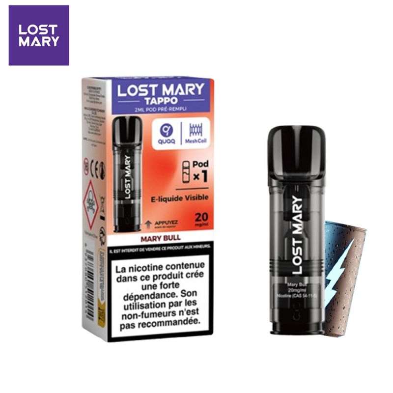 Cartouches Tappo Air 2ml Boisson - Lost Mary