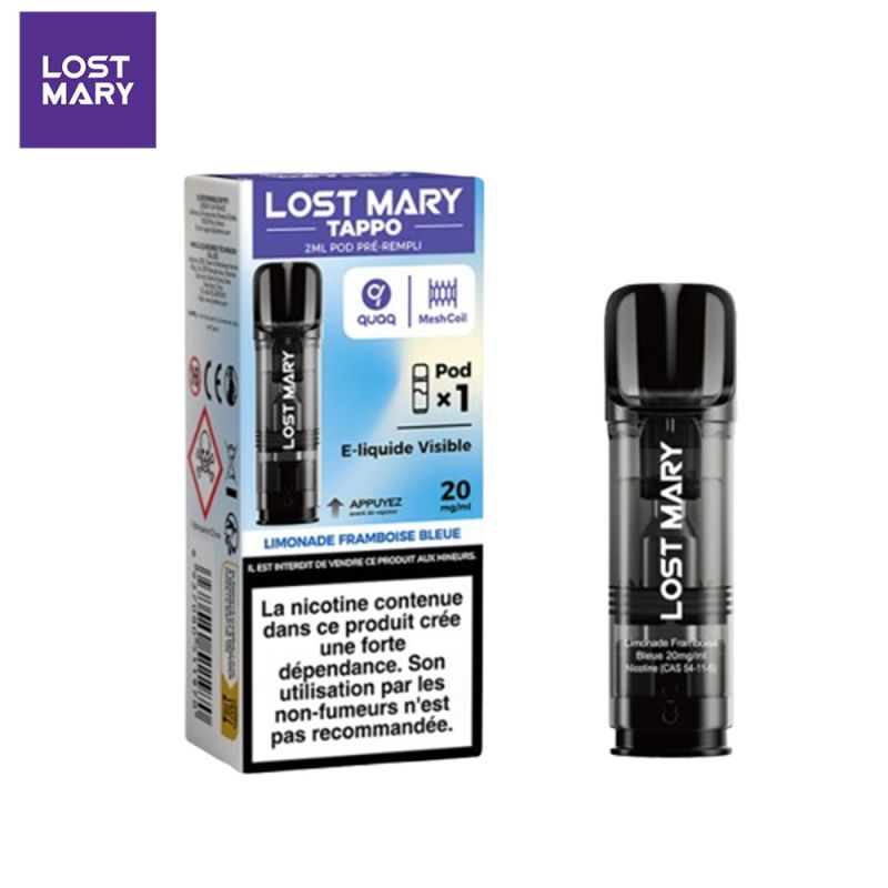 Cartouches Tappo Air 2ml Boisson - Lost Mary