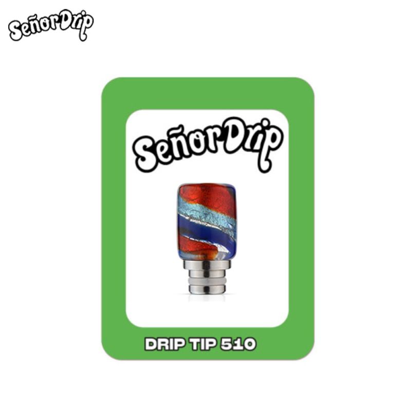 Drip Tip 510 Doodle Glass - Señor Drip Tip