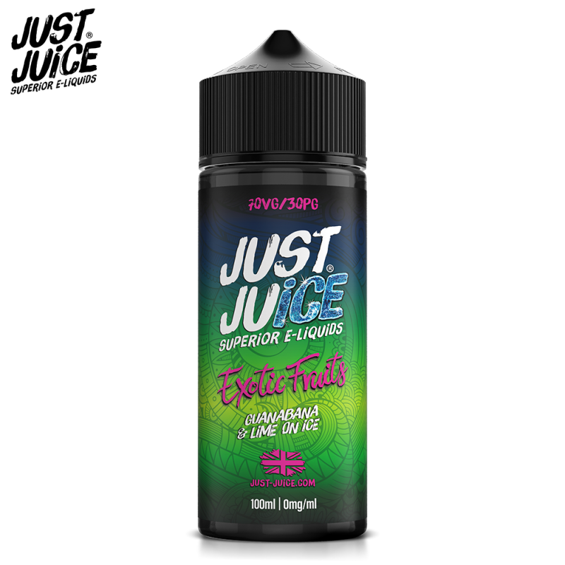Guanabana &amp;amp; Citron vert glacé 100ml - Just Juice