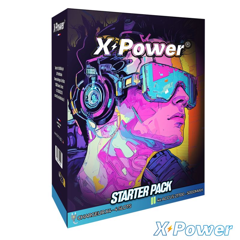starter-pack-chargeur-x4-accus-21700-x-power
