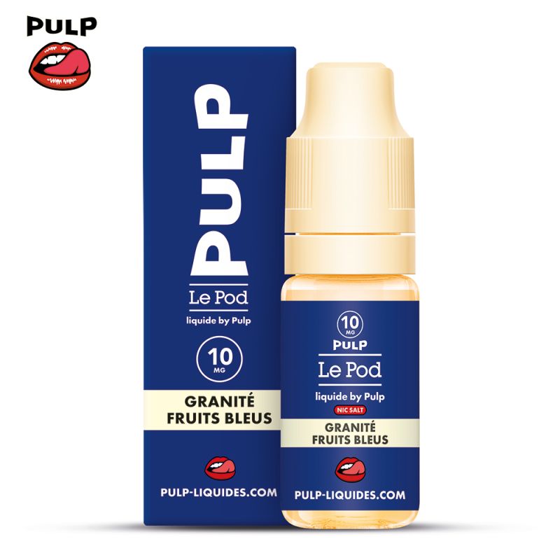 Granité Fruits Bleus 10ml Nic Salt - Le Pod Liquide by Pulp