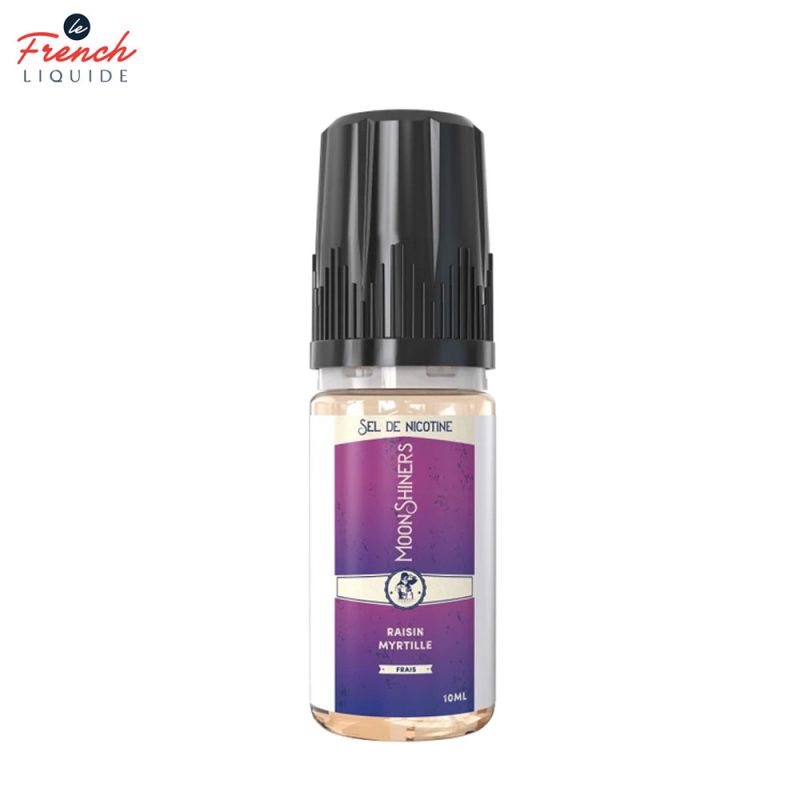 Moon Shiners : Raisin Myrtille frais 10ml Salt - Le French Liquide