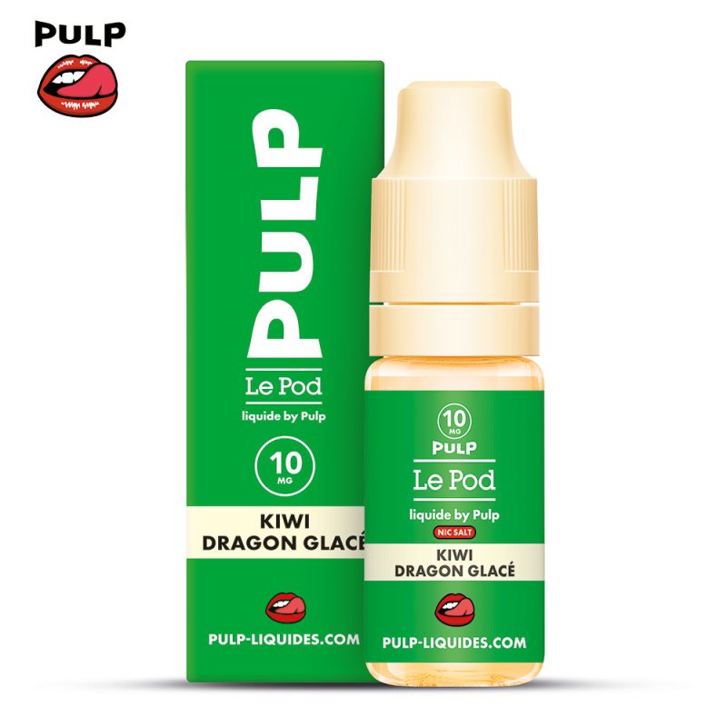 Kiwi Dragon Glacé 10ml Nic Salt - Le Pod Liquide by Pulp