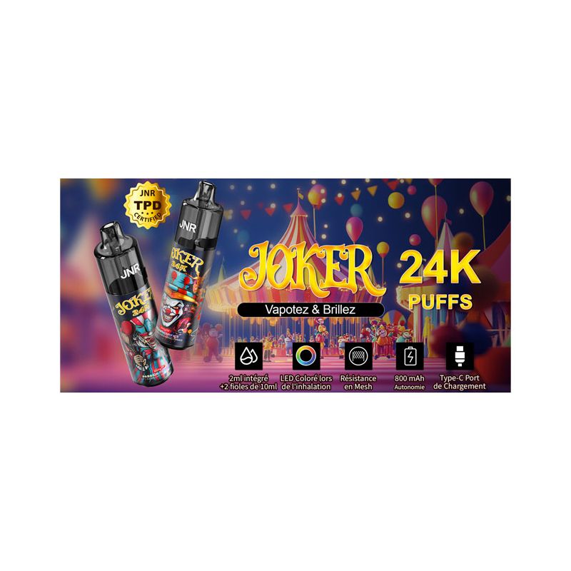 Puff Joker 24K 2X10ml - Joker by JNR