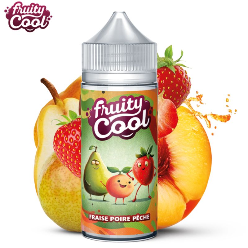 fraise-poire-peche-100ml-fruity-cool