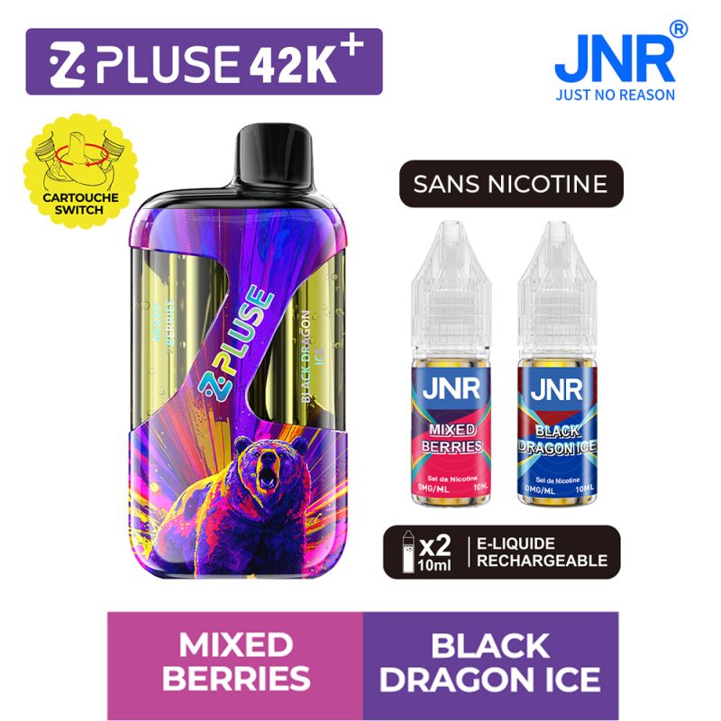 Puff Zpluse 42K - 0mg - sans nicotine - Zpluse by JNR