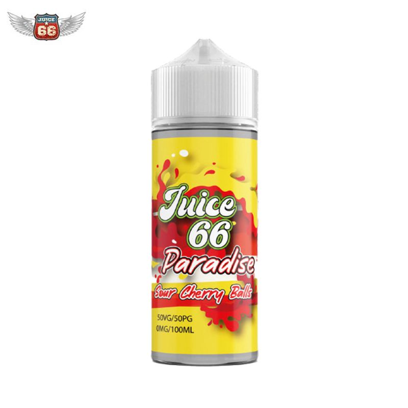 Sour Cherry Balls 100ml - Paradise by Juice 66