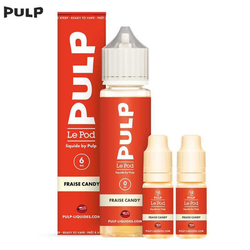Pack Fraise Candy 60ml - Le Pod Liquide by Pulp